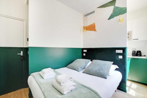 Cosy Cocoon for 2P with A-C - Near Montmartre